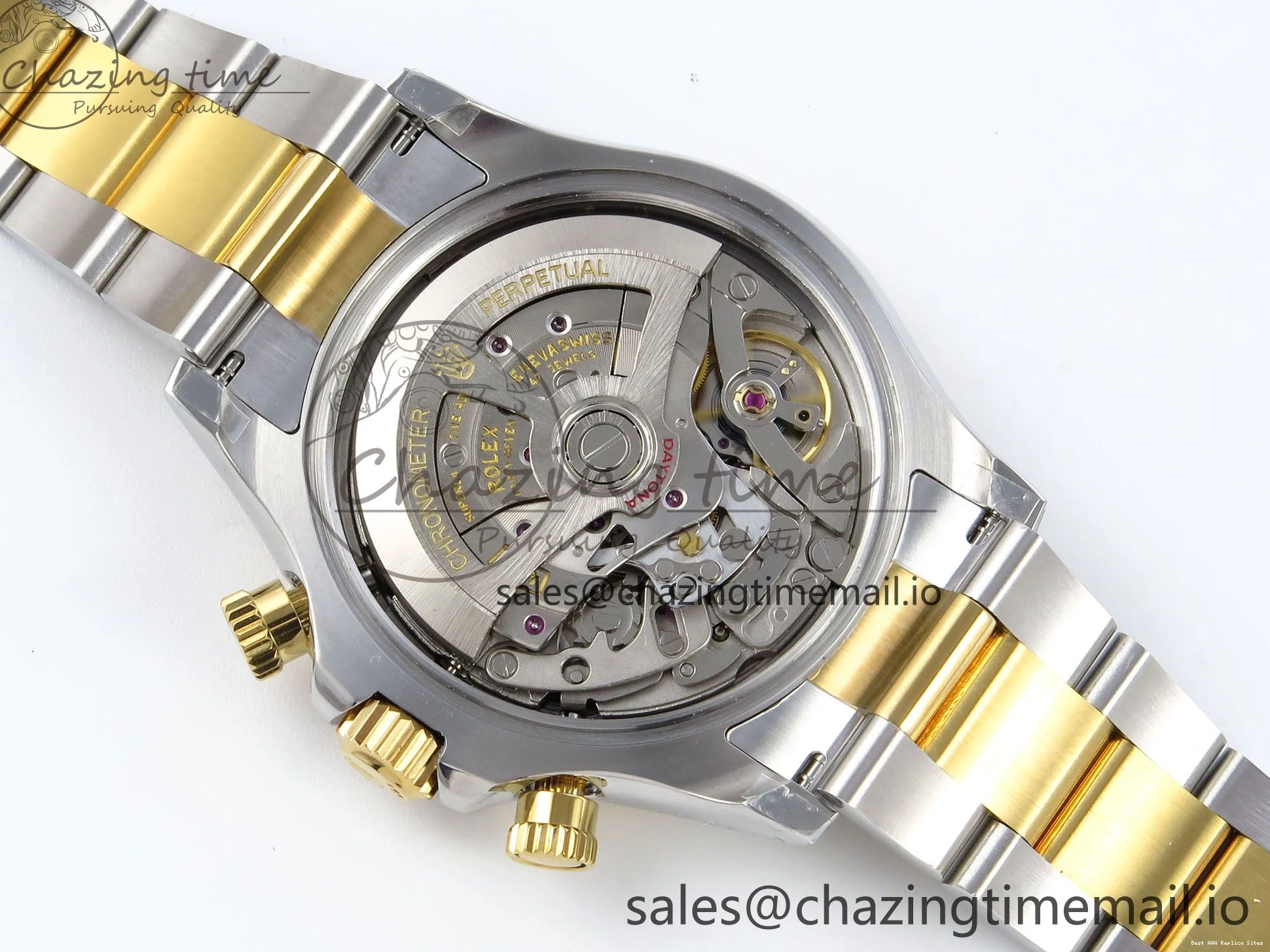 Good Copy Rolex Watches Best on Edition QF 721 V 1:1 Daytona AllSeason SH4131 YG SS Braclet White Dial 126503 1222